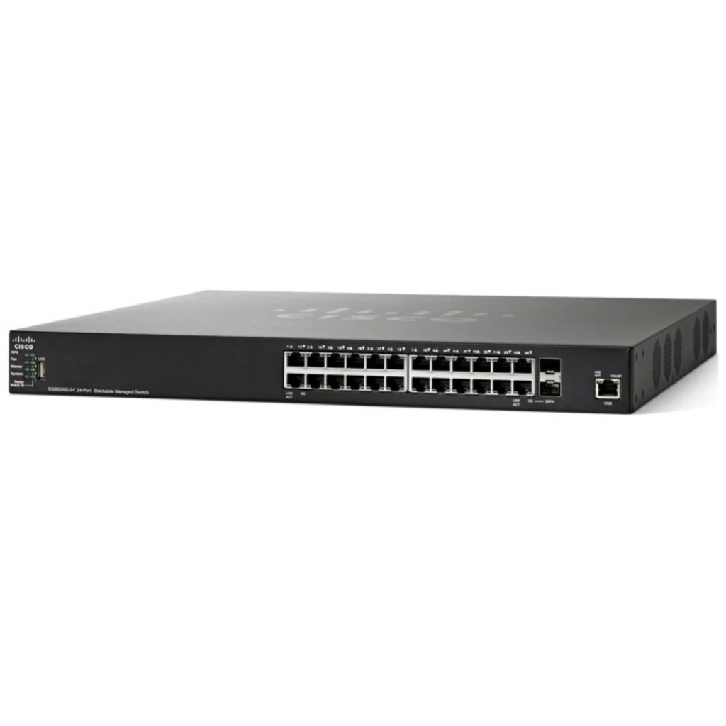 Комутатор мережевий Cisco SX350X-24-K9-EU - зображення 1