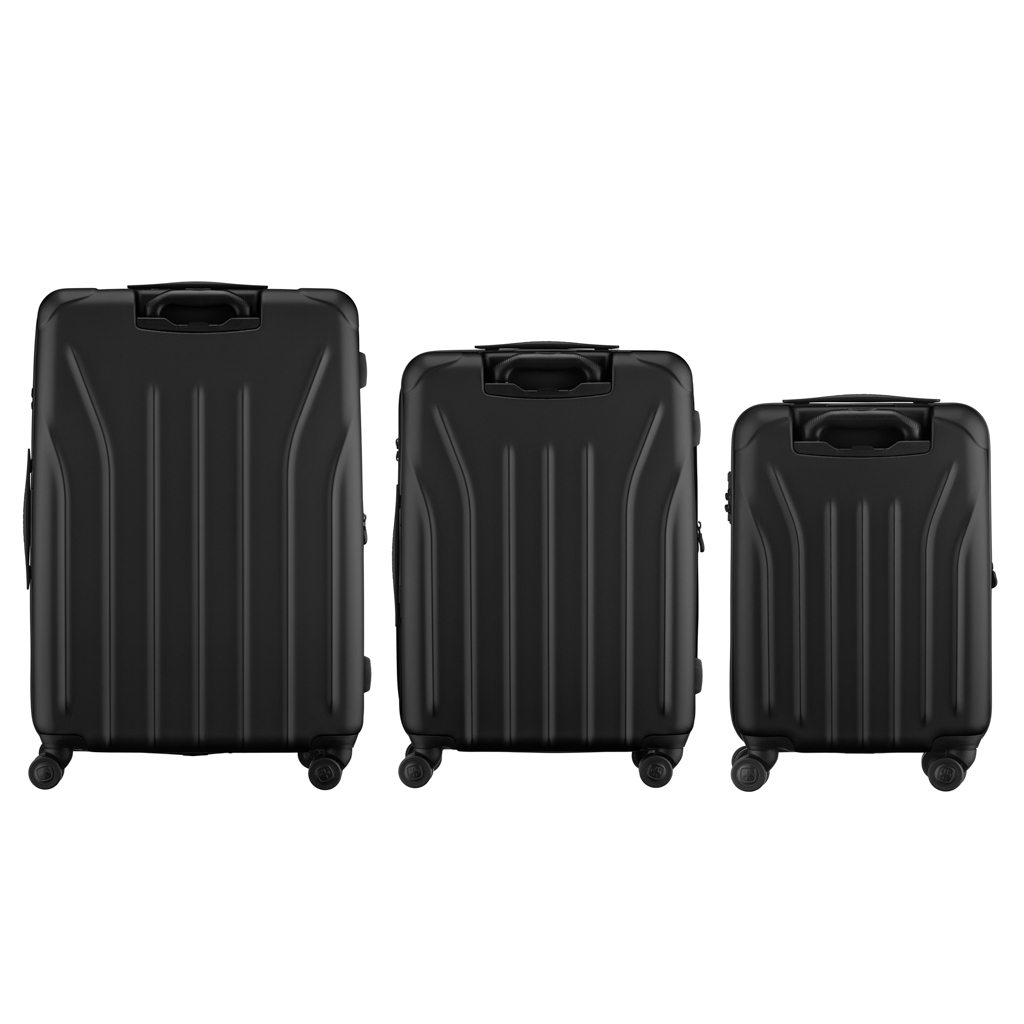 Набір валіз Wenger Oryson 3 в 1 (S,M,L) пластик, 4 колеса, чорний (653171) - зображення 4