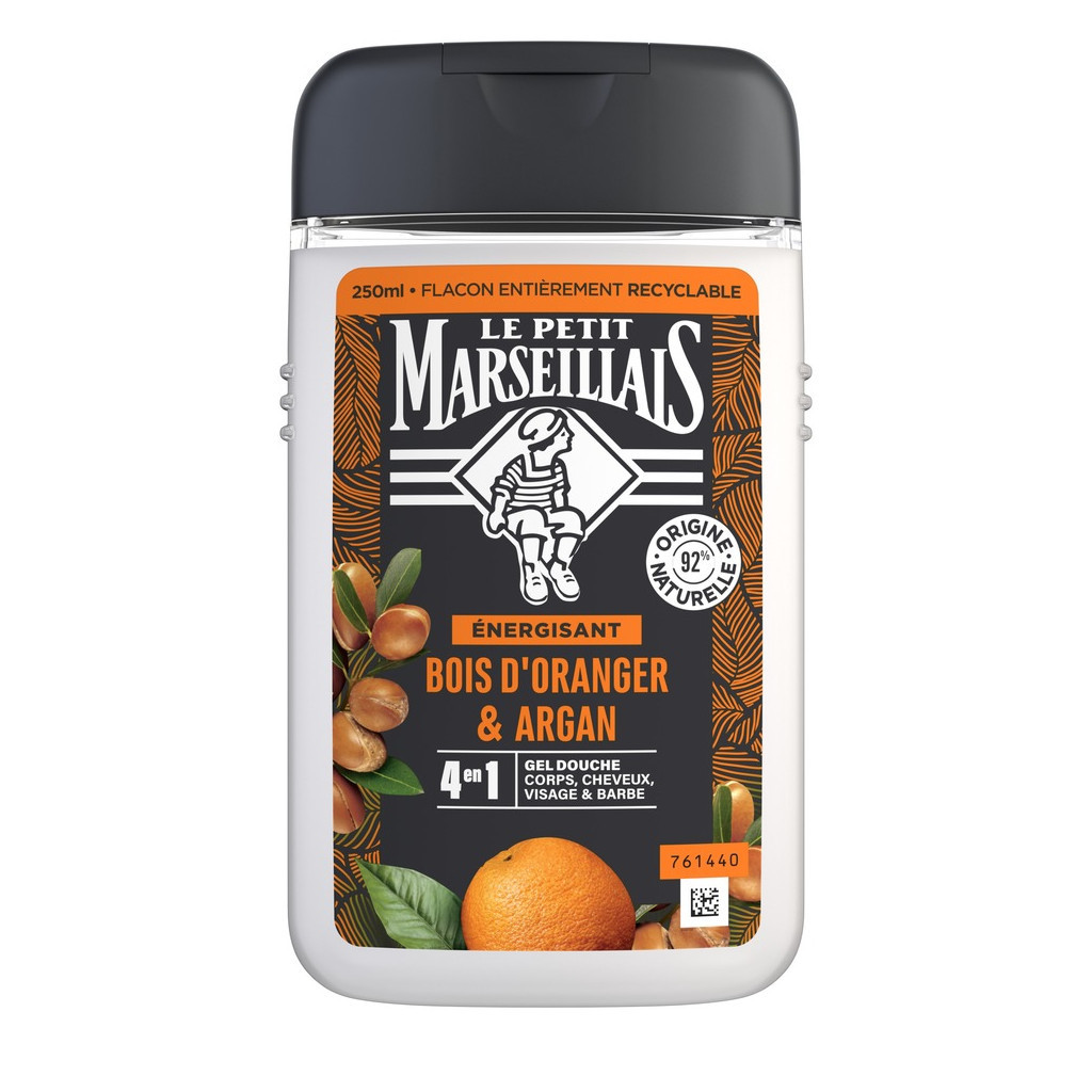 Гель для душу Le Petit Marseillais Апельсинове дерево й аргана 250 мл (3574661193649/3574661701431) - изображение 1