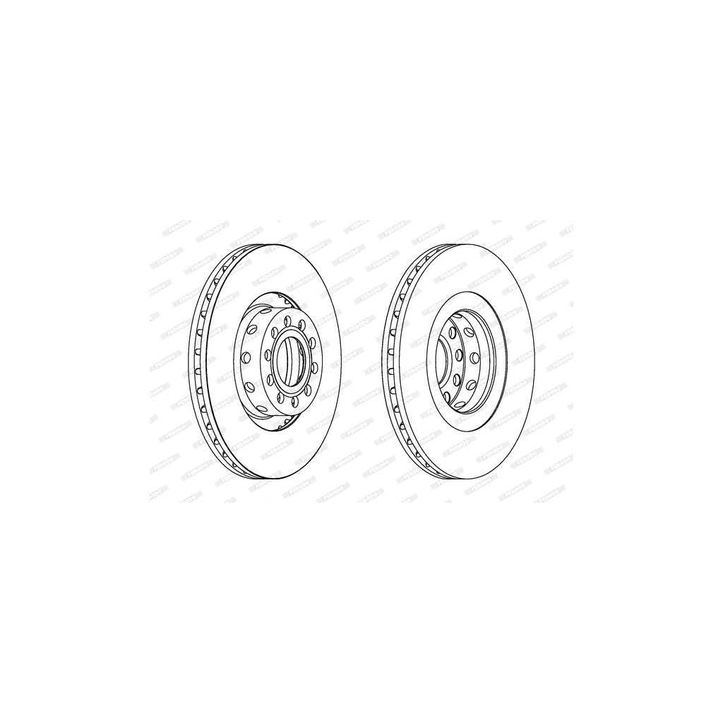 Гальмівний диск FERODO DDF1563C-1 - зображення 1