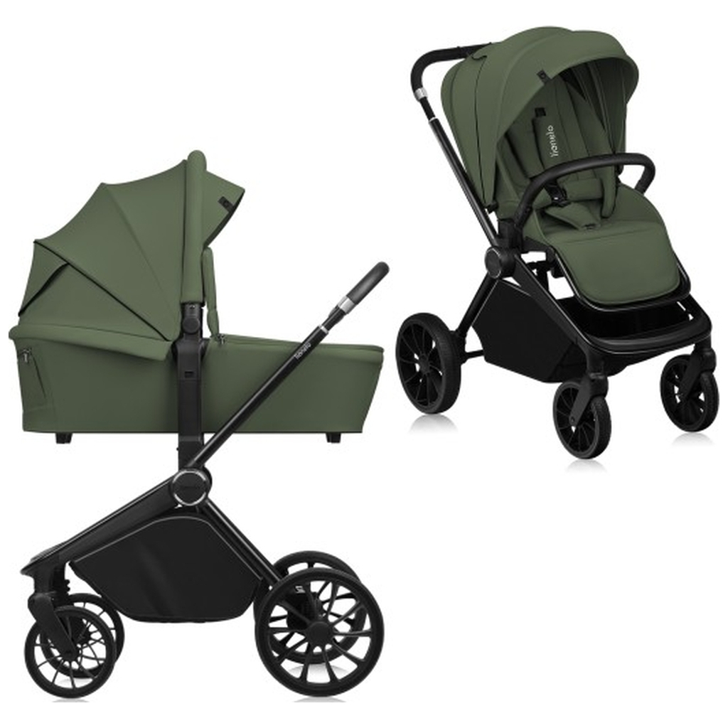 Коляска Lionelo Mika plus 2 in 1 green olive (LO-MIKA PLUS 2IN1 GREEN OLIVE) - зображення 1