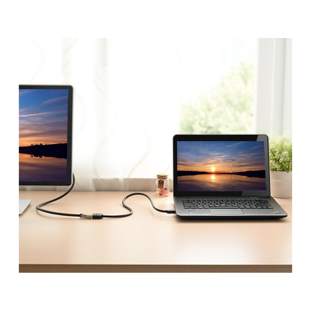 Кабель мультимедійний HDMI M to HDMI F 1.0m HD107 black UGREEN (10141) - зображення 6