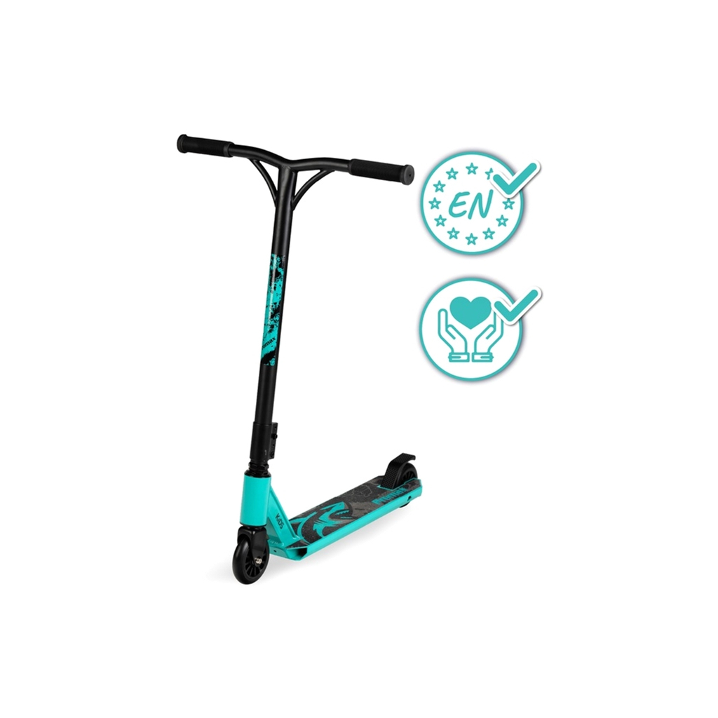 Самокат Qkids Ivo Blue трюковий (5900495862181) (KIDS00029) - зображення 4