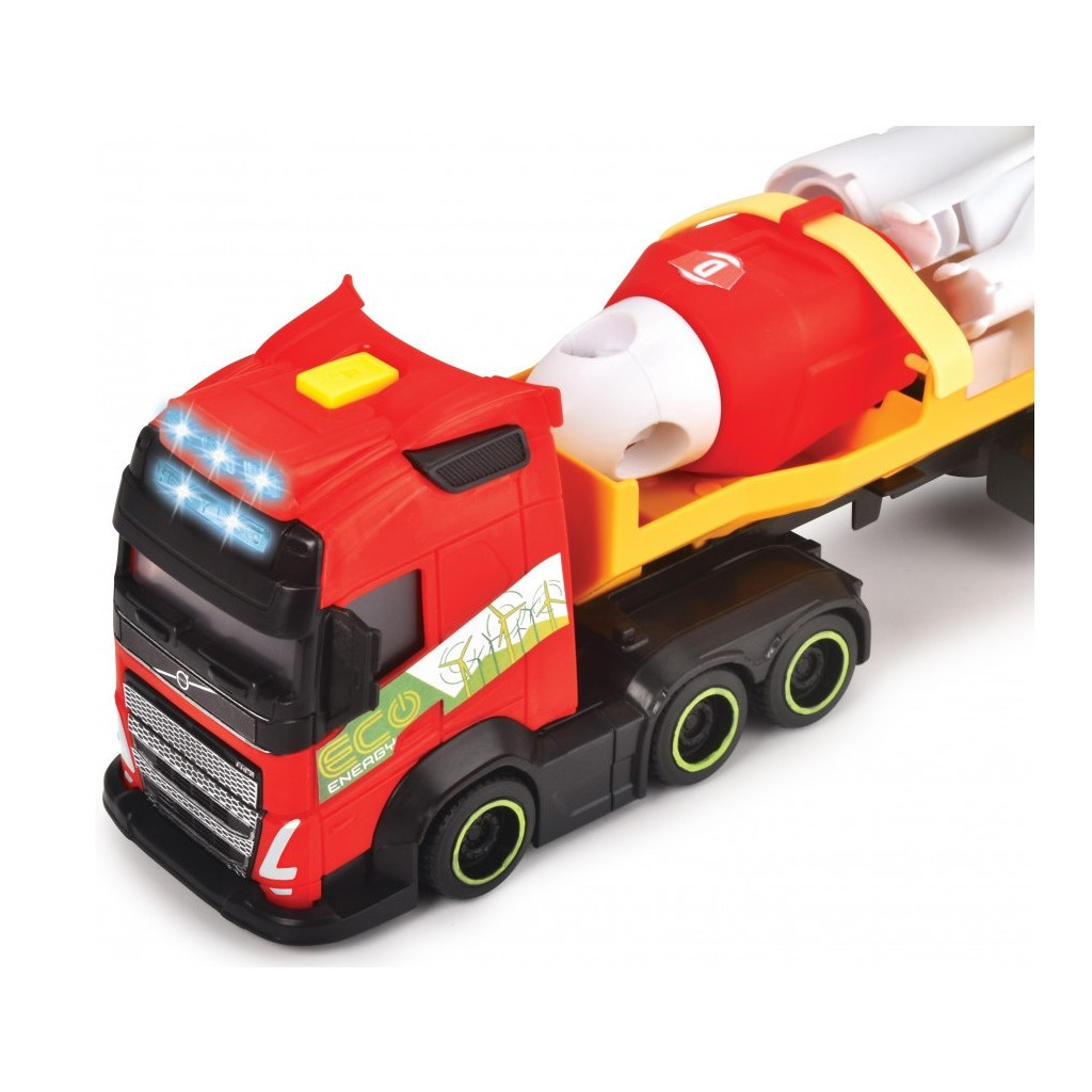 Спецтехніка Dickie Toys Вантажівка Вольво Перевезення вітрогенератора зі звук. та світл. ефектами, 40 см (3747011) - зображення 6