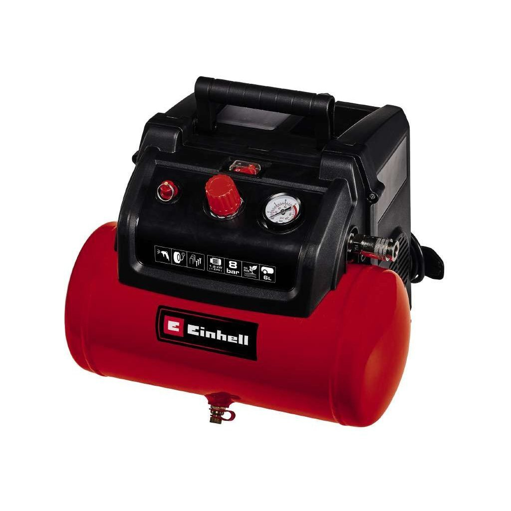 Компресор Einhell TC-AC 190/6/8 OF Set, 1200 Вт (4020650) - зображення 1