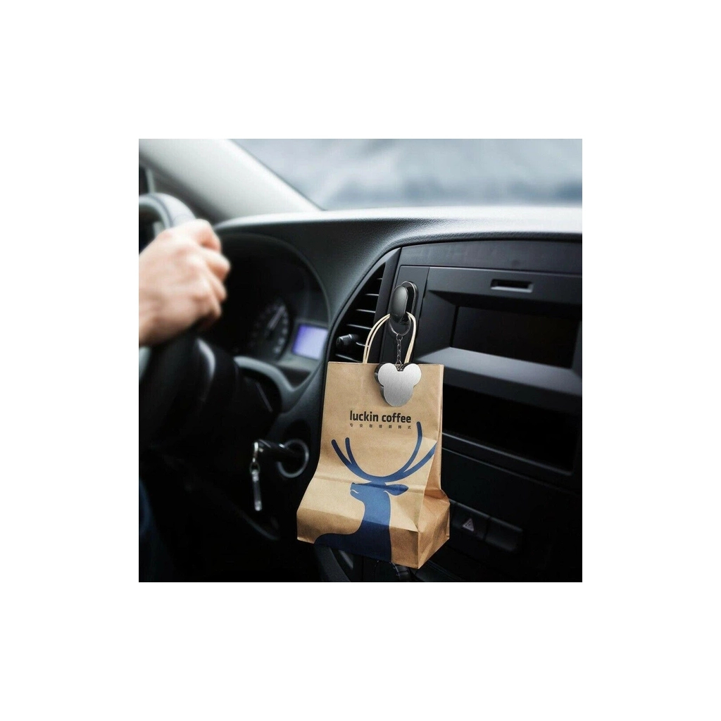 Універсальний автотримач Baseus гачок Small Shell Vehicle Hook (ACGGBK-01) - изображение 9