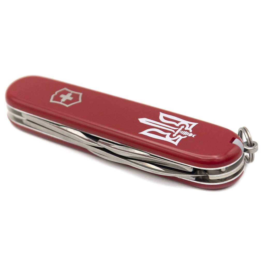 Ніж Victorinox Spartan Ukraine Red "Тризуб ОУН" (1.3603_T0300u) - зображення 6