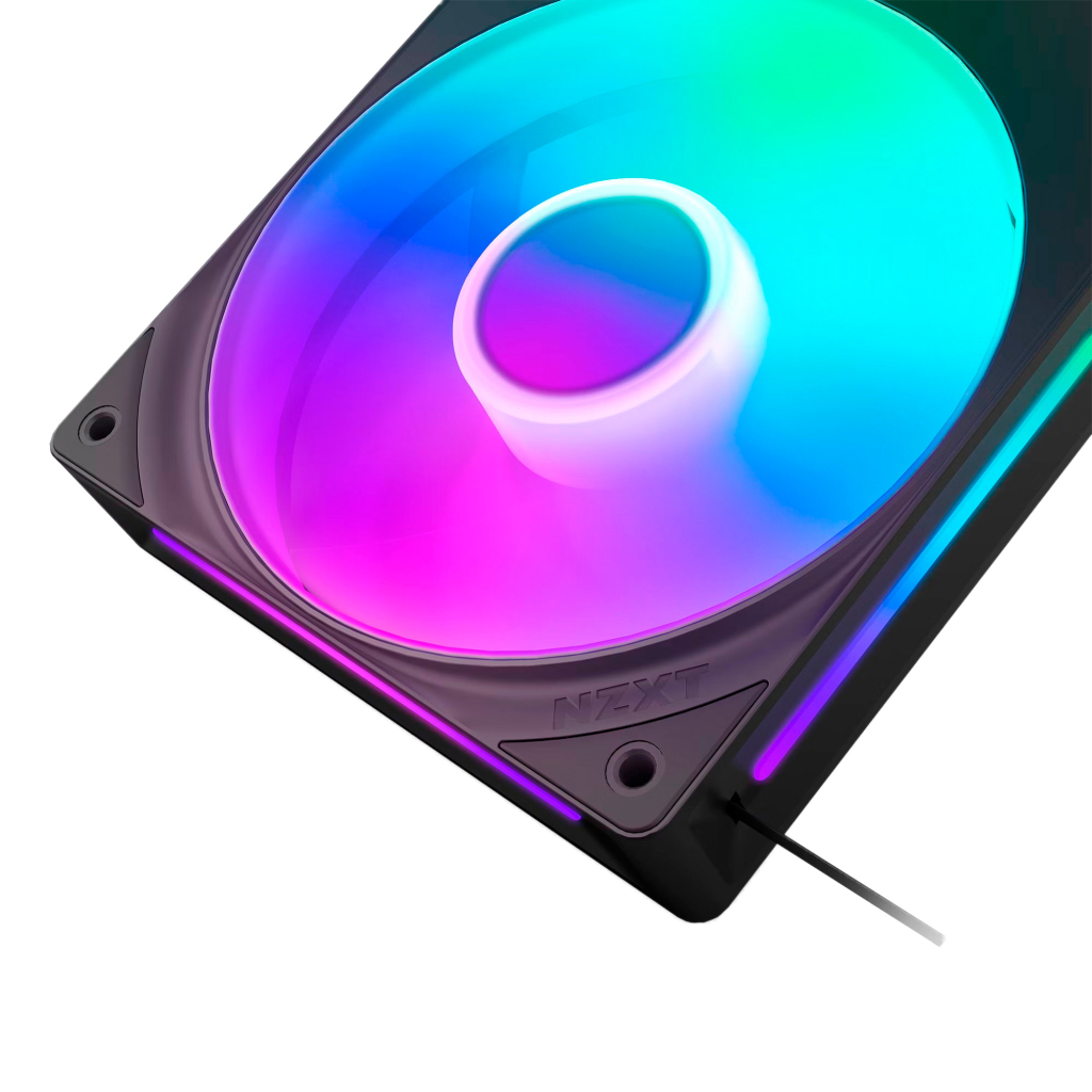 Кулер до корпусу NZXT F280 RGB Core Fan (Single Frame) - Black (RF-U28HF-B1) - зображення 4