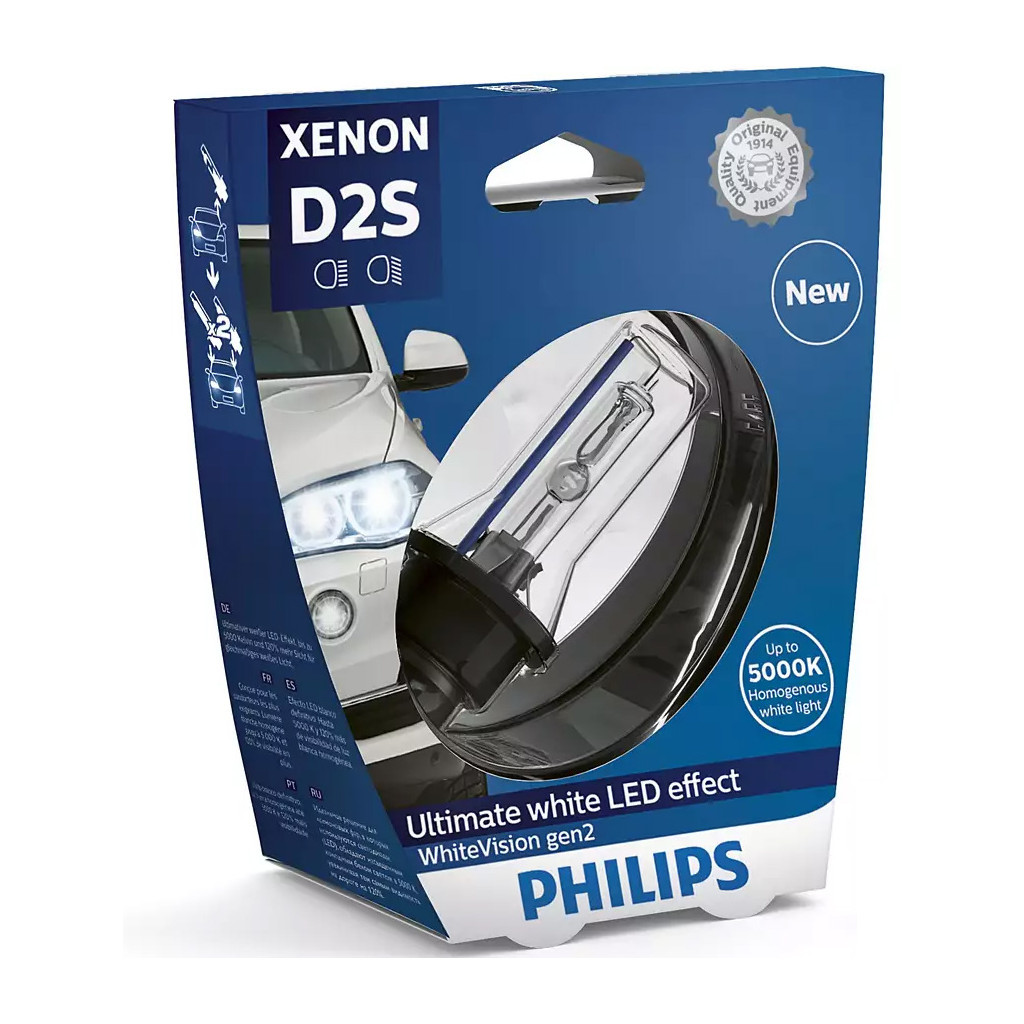 Автолампа Philips ксенонова (85122 WHV2 S1) - зображення 1