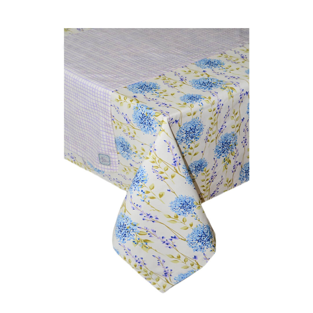 Доріжка на стіл Прованс & Andre Tan Бузкова клітинка 140х40 (4820175718885) - зображення 2