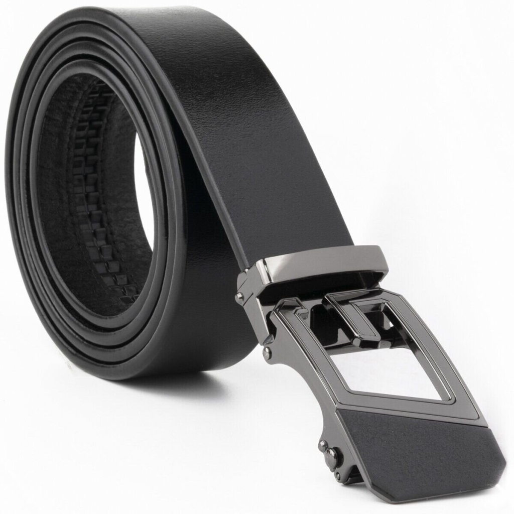 Ремінь Vintage Чоловічий з пряжкою автомат Чорний (20322) - зображення 6