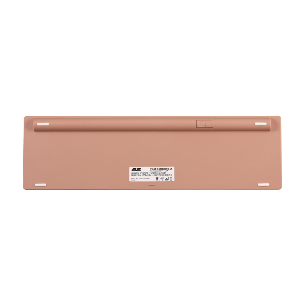 Клавіатура 2E KS270 109key Wireless UA Rose/White (2E-KS270WBPN_UA) - зображення 2