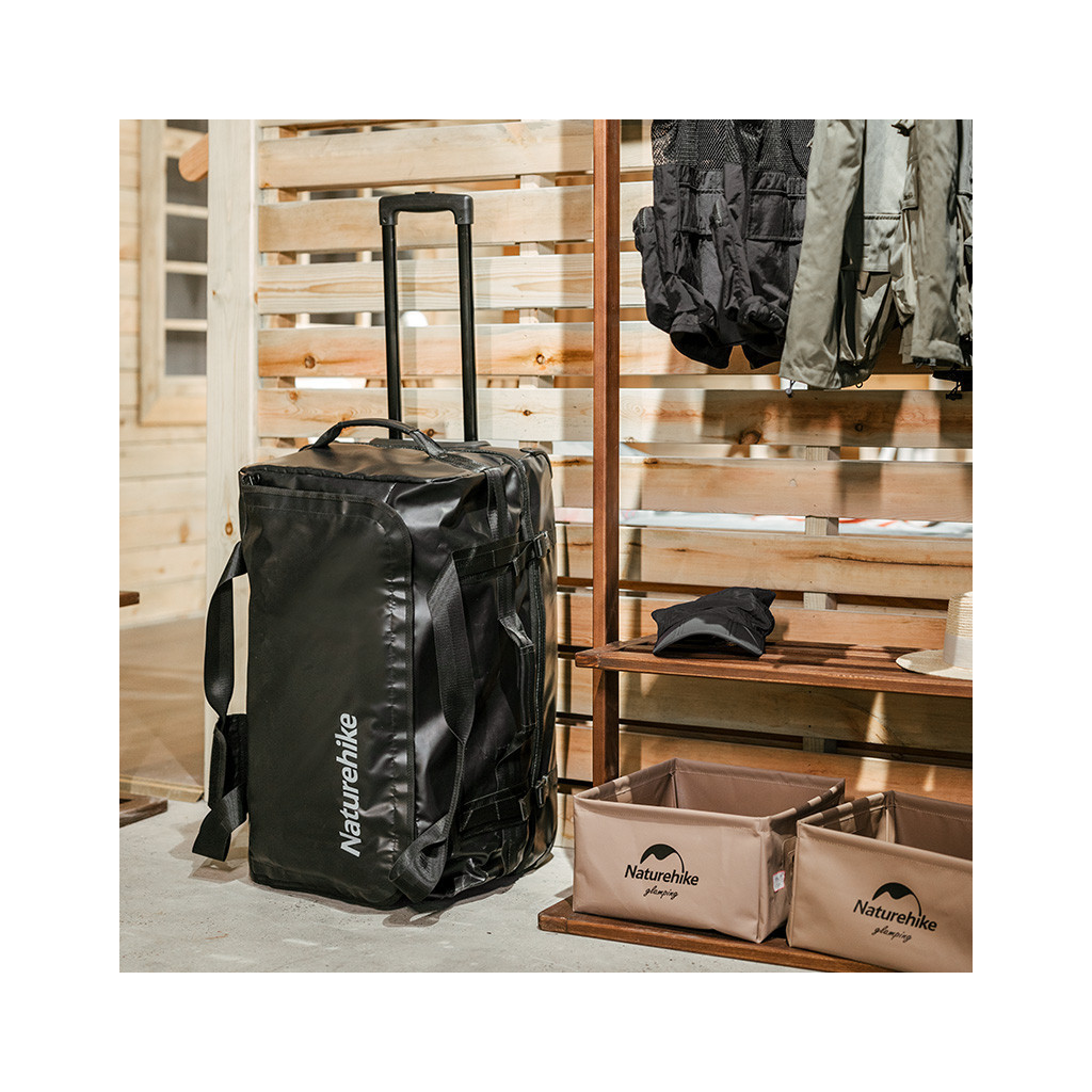 Дорожня сумка Naturehike на колесах NH21LX002 розмір S чорна (6975641885467) - зображення 3