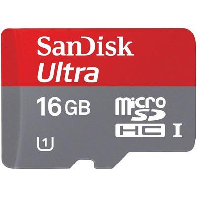 Карта пам'яті SanDisk 16Gb microSDHC Ultra UHS-I (SDSDQUA-016G-U46A) - зображення 1