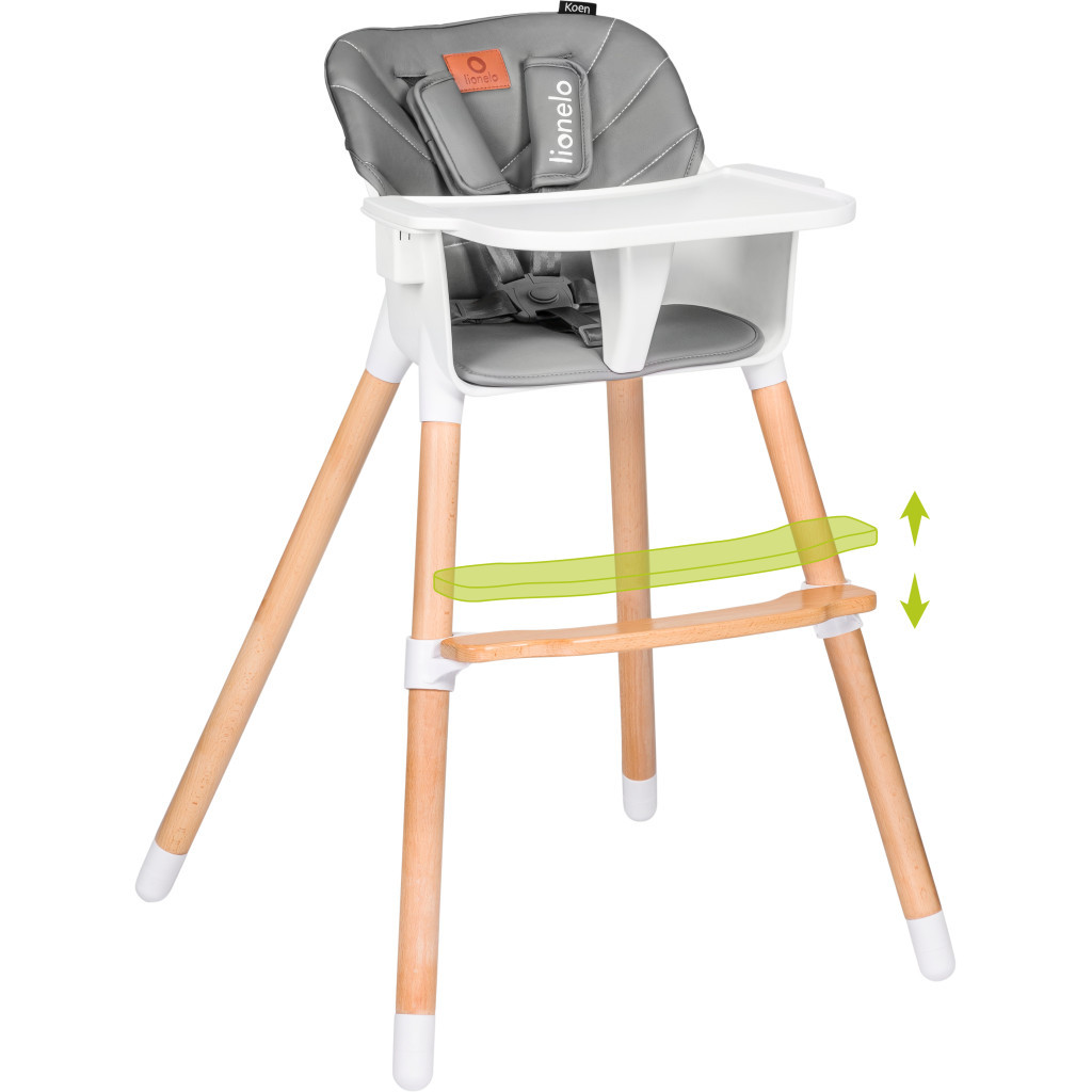 Стілець для годування Lionelo Koen Grey Stone (LO-KOEN GREY STONE) - зображення 4