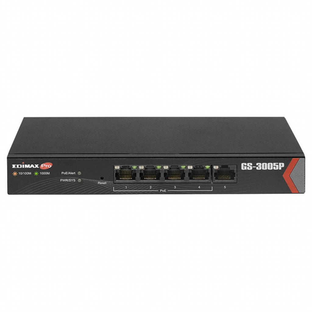 Комутатор мережевий Edimax GS-3005P - зображення 2