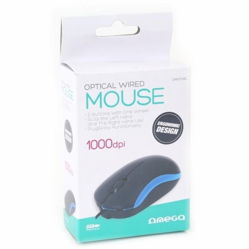 Мишка Omega OM-07 3D optical blue (OM07VBL) - зображення 4