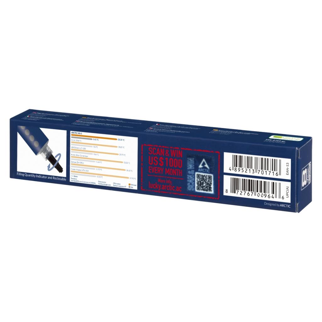 Термопаста Arctic MX-2. 65г (ACTCP00006B) - зображення 3