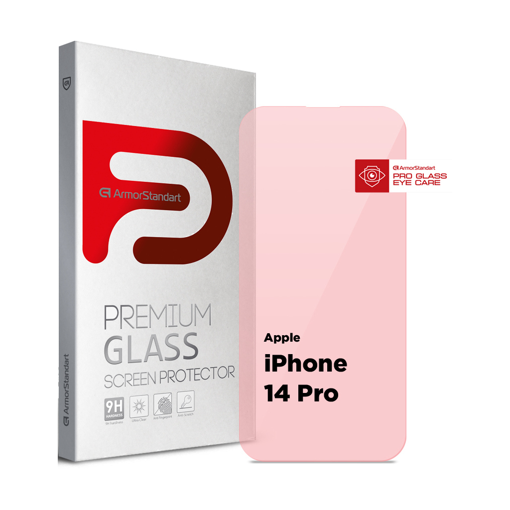 Скло захисне Armorstandart Pro Eye Care Apple iPhone 14 Pro (ARM77672) - зображення 1