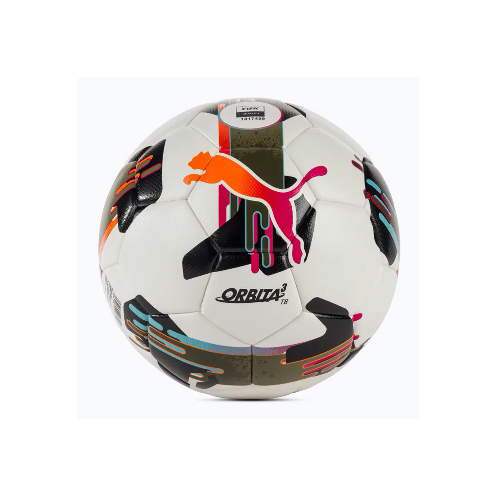 М'яч футбольний Puma Orbita 3 TB (FIFA Quality) 084324-01 білий, чорний, болотний 5 (4067981497317) - зображення 1
