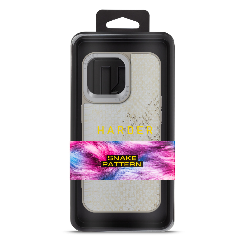 Чохол до мобільного телефона Harder Snake Pattern Apple iPhone 14 Pro Max White Cream (ARM76813) - зображення 3