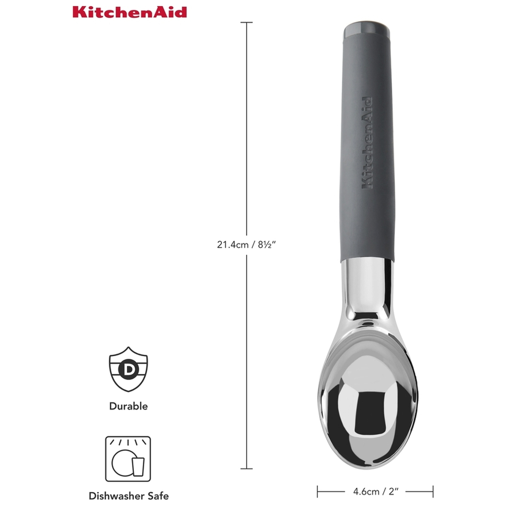 Ложка для морозива KitchenAid Coreline, 21,6 см, сіра (KAS117OHCGG) - зображення 5