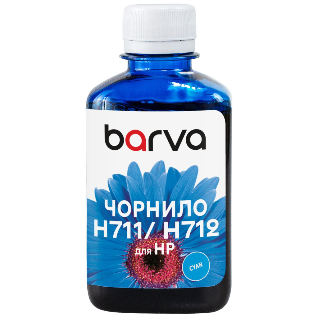 Чорнило Barva HP 711/712 180ml C, water-soluble (H711-858) - зображення 1