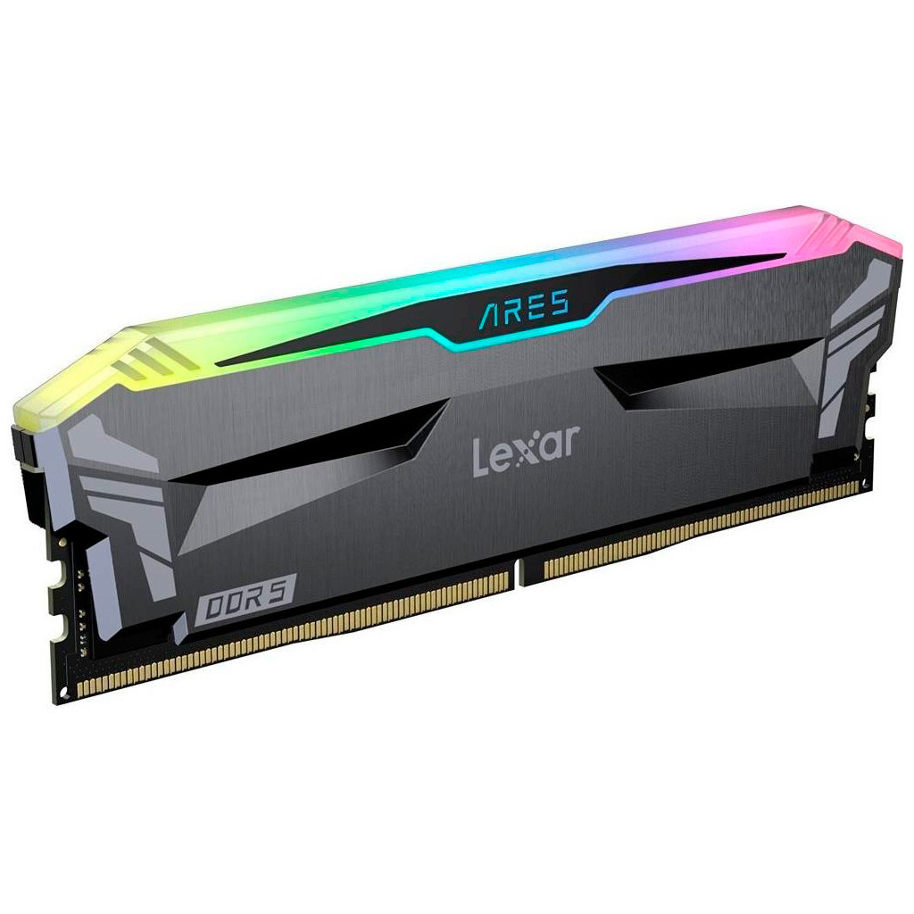 Модуль пам'яті для комп'ютера DDR5 32GB (2x16GB) 7200 MHz Ares RGB Black Lexar (LD5U16G72C34LA-RGD) - зображення 2