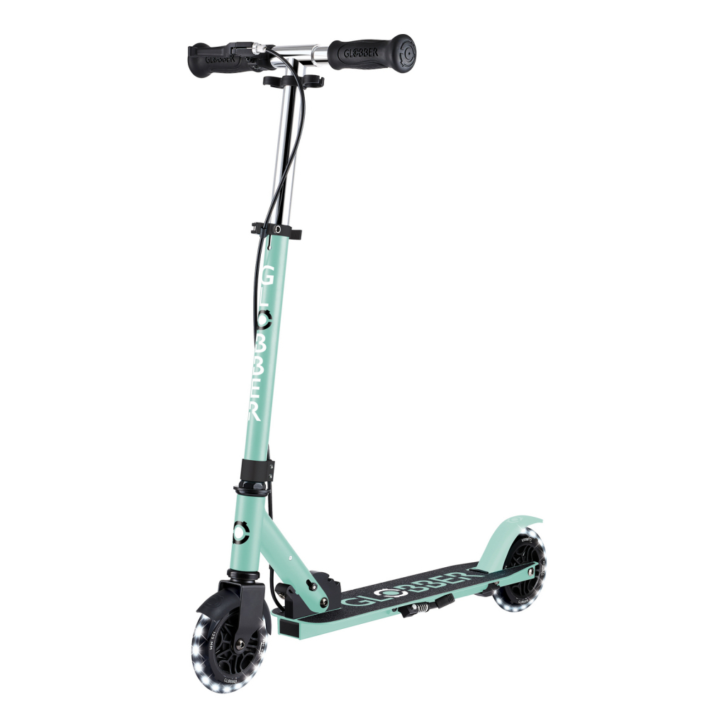 Самокат Globber Flow Element Junior Lights LED, м'ятний (729-206) - изображение 1