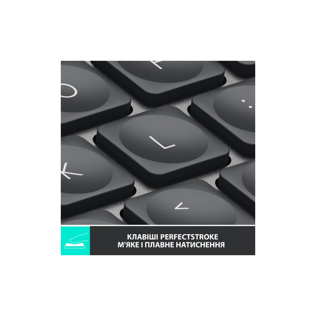 Клавіатура Logitech MX Keys Mini Wireless Illuminated UA Graphite (920-010498) - зображення 2