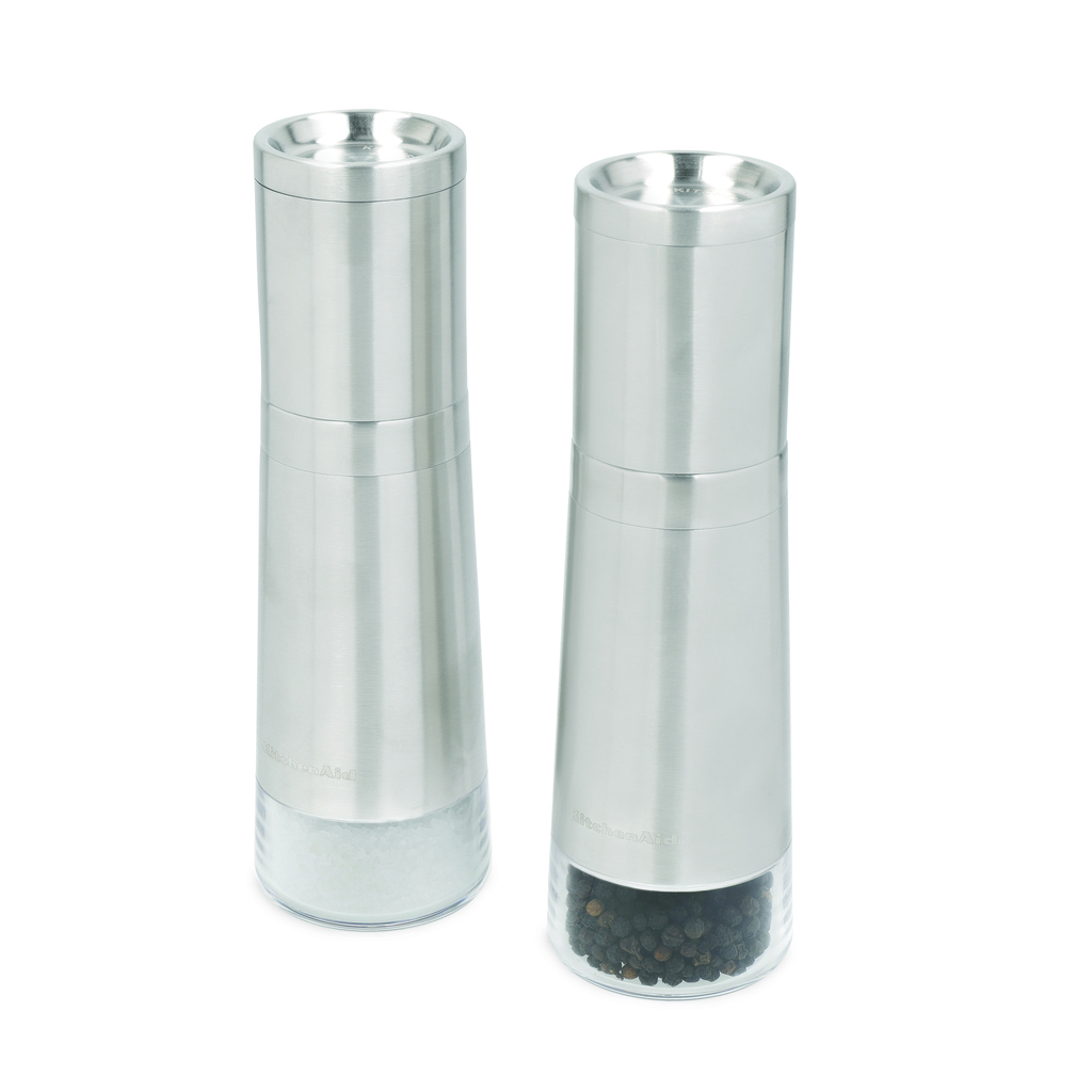 Млинок для спецій KitchenAid Universal, Набір 2 шт, 20,3 см, сріблястий (KOG988OSSSA) - зображення 3