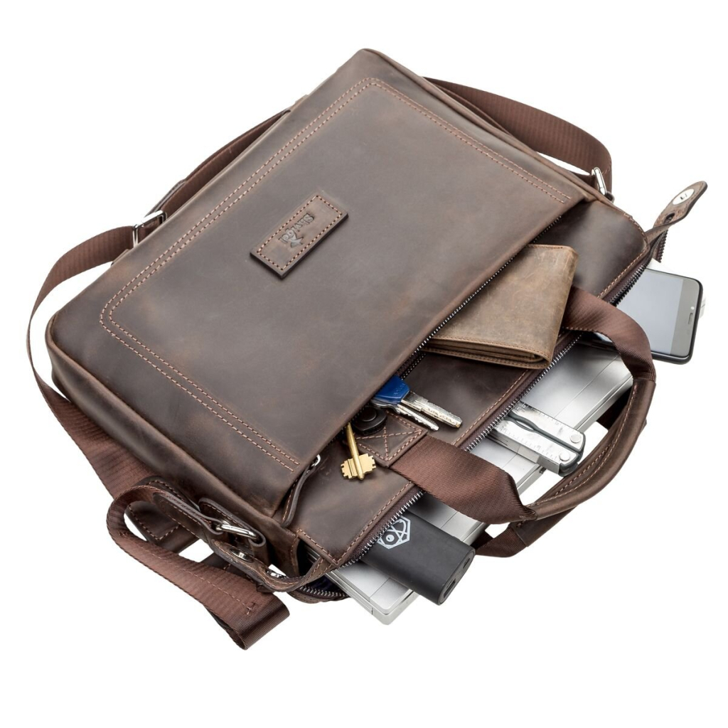 Сумка Shvigel Шкіряна Коричнева (11108) - зображення 5