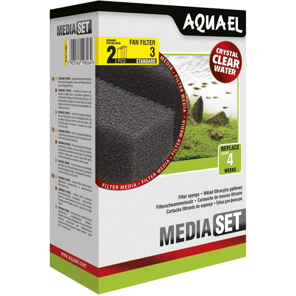 Наповнювач для акваріумного фільтра AquaEl Media Set Standard Fan-3 Plus 2 шт (5905546198264) - зображення 1