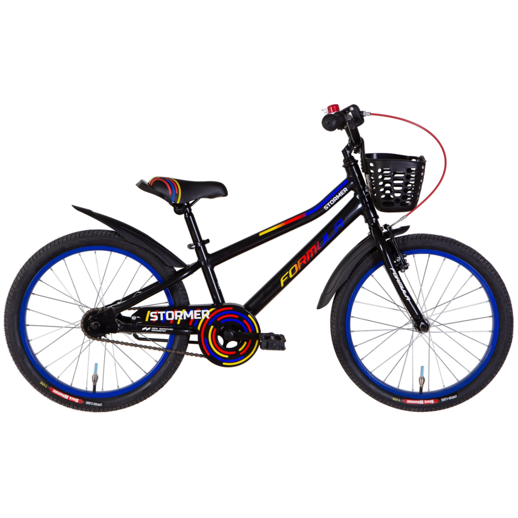 Велосипед Formula 20" Stormer рама-10" 2022 Black/Blue (OPS-FRK-20-188) - зображення 1