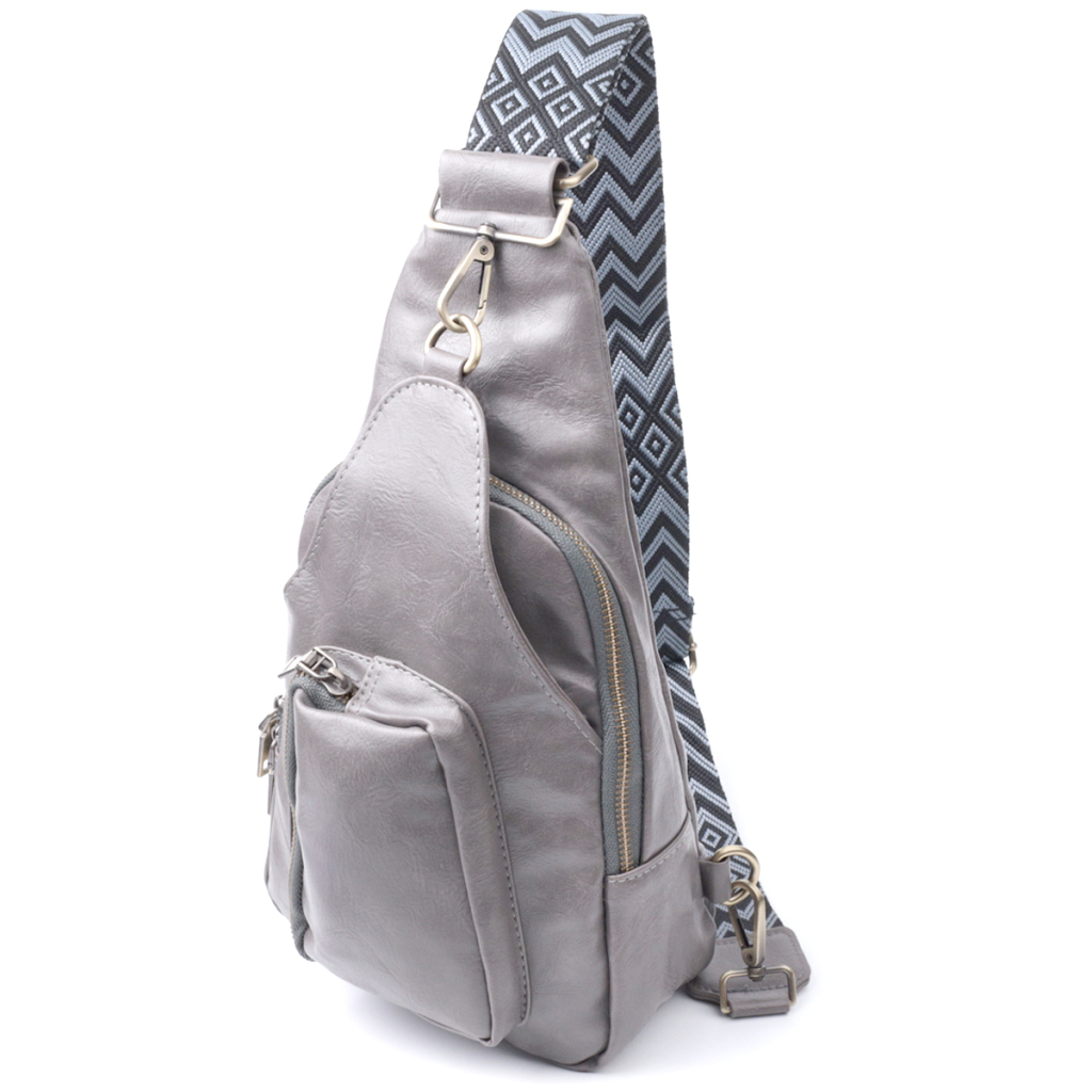 Сумка Vintage З екошкіри Сіра (22777) - зображення 1