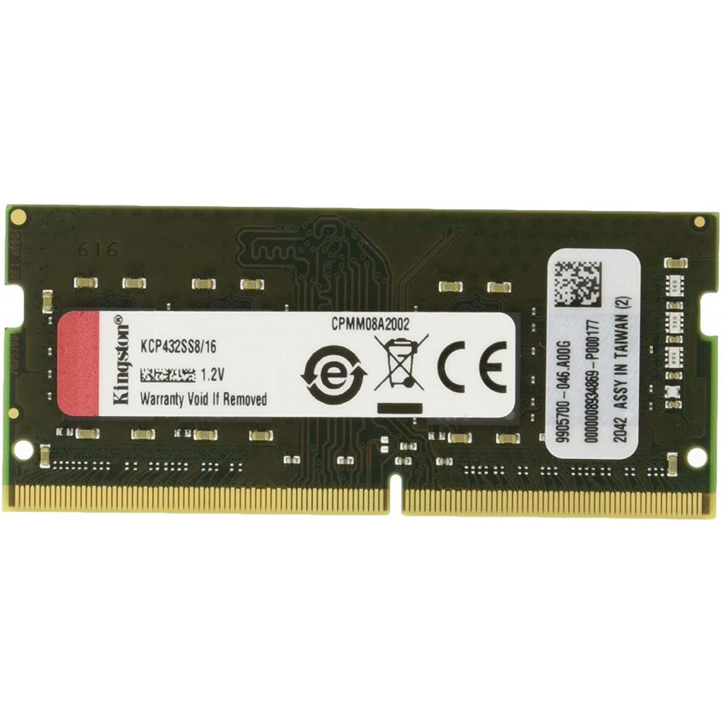 Модуль пам'яті для ноутбука SoDIMM DDR4 16GB 3200 MHz Kingston (KCP432SS8/16) - зображення 1
