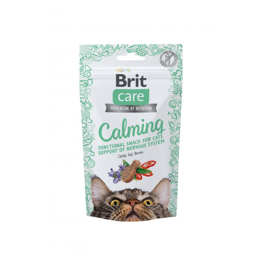 Ласощі для котів Brit Care Cat Snack Calming з куркою 50 г (8595602555765) - изображение 1