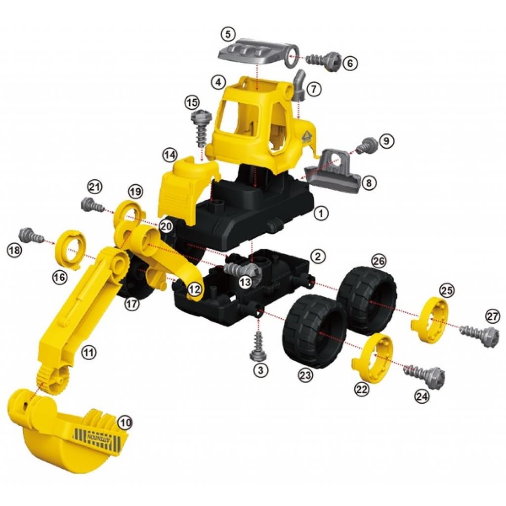 Конструктор Diy Spatial Creativity Екскаватор (CJ-1614166) - зображення 4