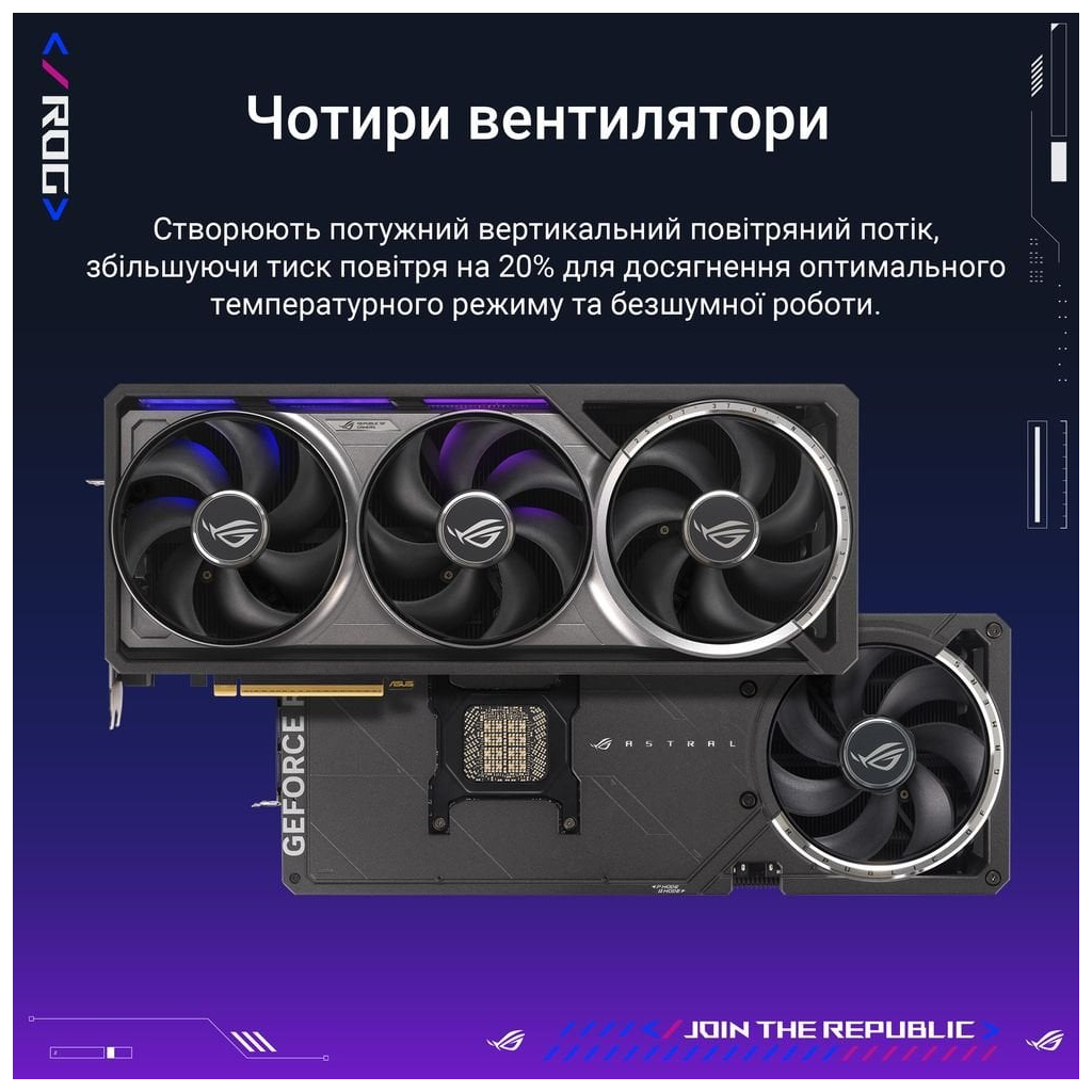 Відеокарта ASUS GeForce RTX5090 32GB ROG ASTRAL OC GAMING (ROG-ASTRAL-RTX5090-O32G-GAMING) - зображення 7