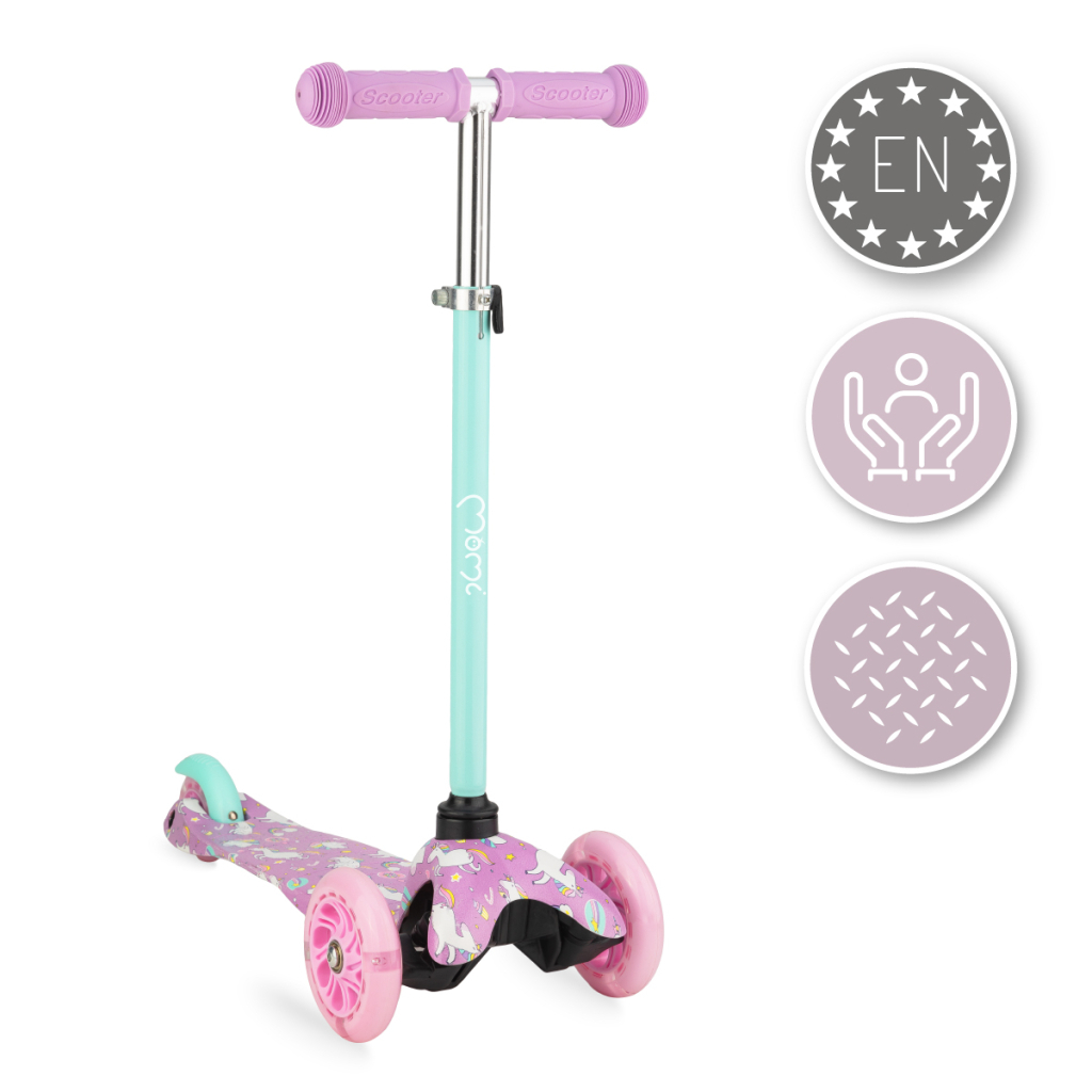 Самокат MoMi Weendy Purple unicorns (5900495945266) (HULA00006) - зображення 4