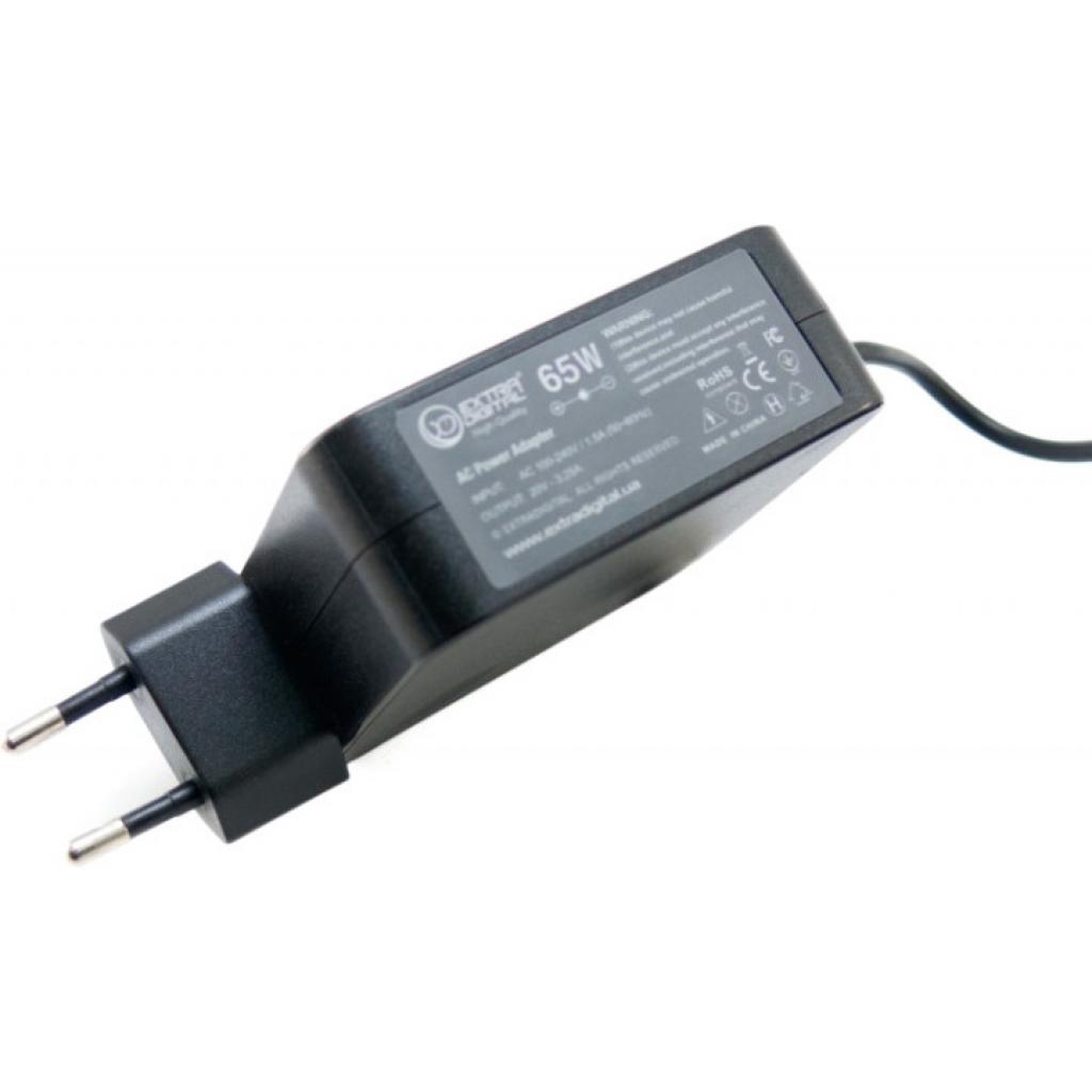 Блок живлення до ноутбуку Extradigital Lenovo 20V, 3.25A, 65W (5.5x2.5) High Quality (PSL3855) - зображення 2