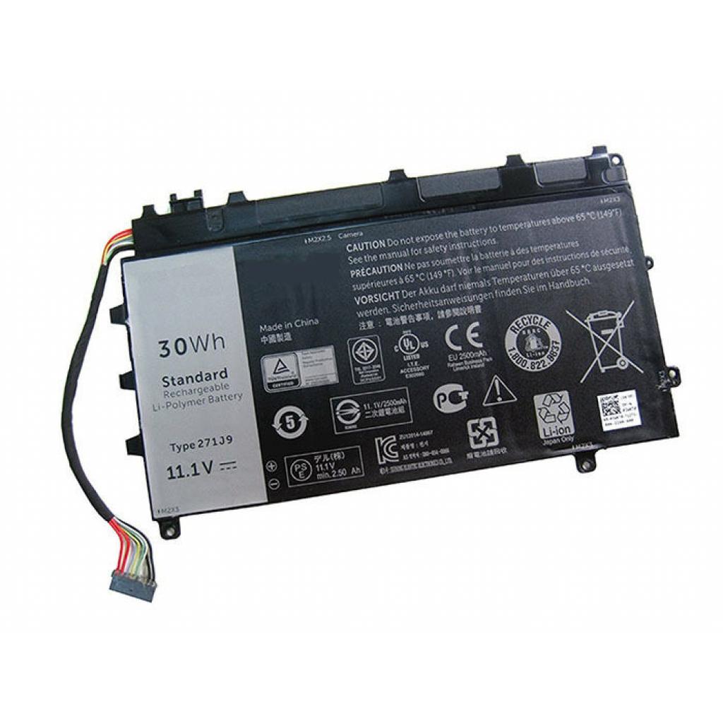 Акумулятор до ноутбука Dell Latitude E7350 271J9 (для экр. блока), 30Wh (2500mAh), 3cell (A47224) - зображення 3