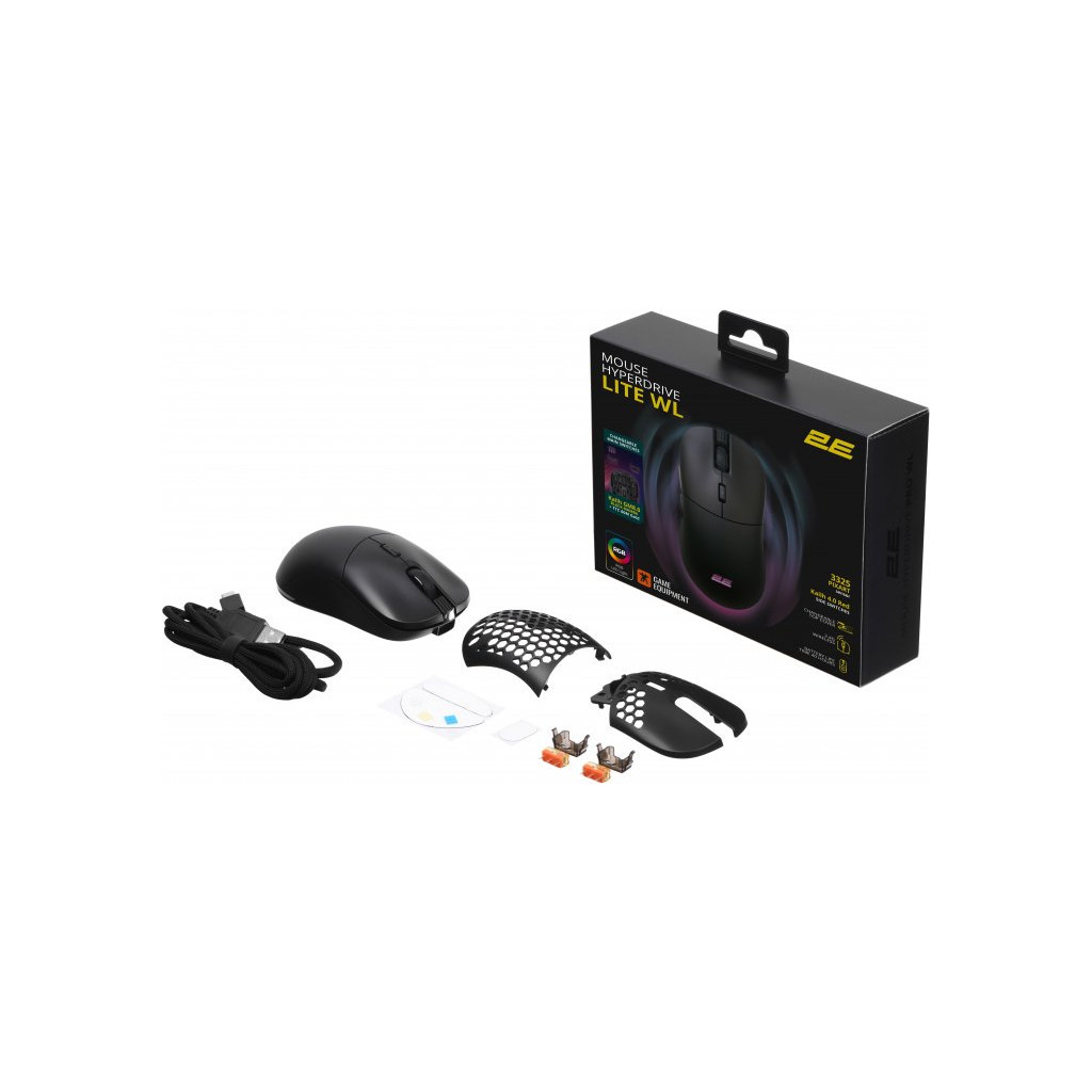Мишка 2E Gaming HyperDrive Lite RGB Wireless/USB Black (2E-MGHDL-WL-BK) - зображення 12