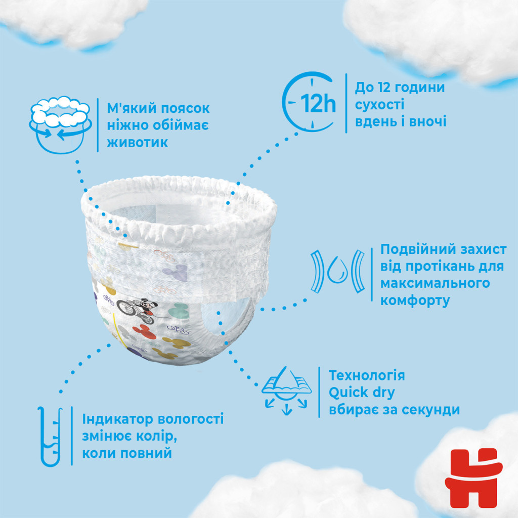 Підгузки Huggies Pant 4 (9-14 кг) для хлопчиків 116 шт (5029054237441) - зображення 8