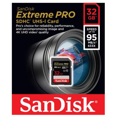 Карта пам'яті SanDisk 32GB SDHC Class10 UHS-I V30 4K Extreme Pro (SDSDXXG-032G-GN4IN) - зображення 3