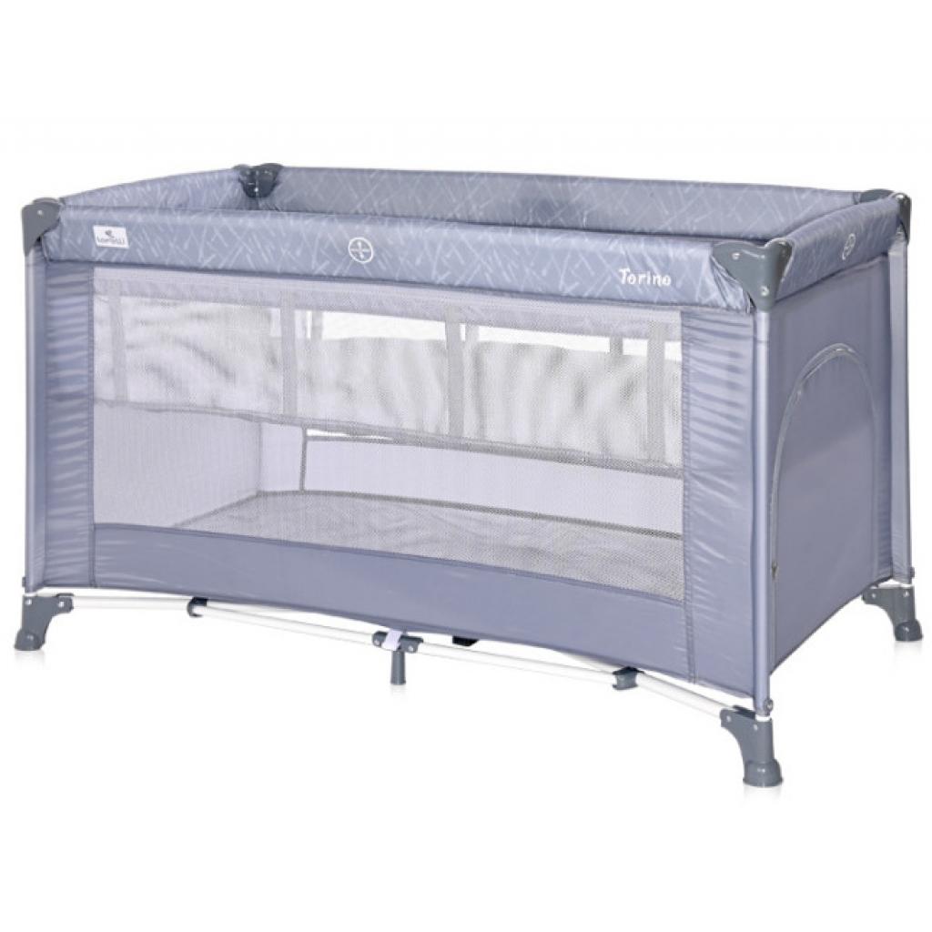 Дитячий манеж Bertoni/Lorelli TORINO 2L silver blue - зображення 1