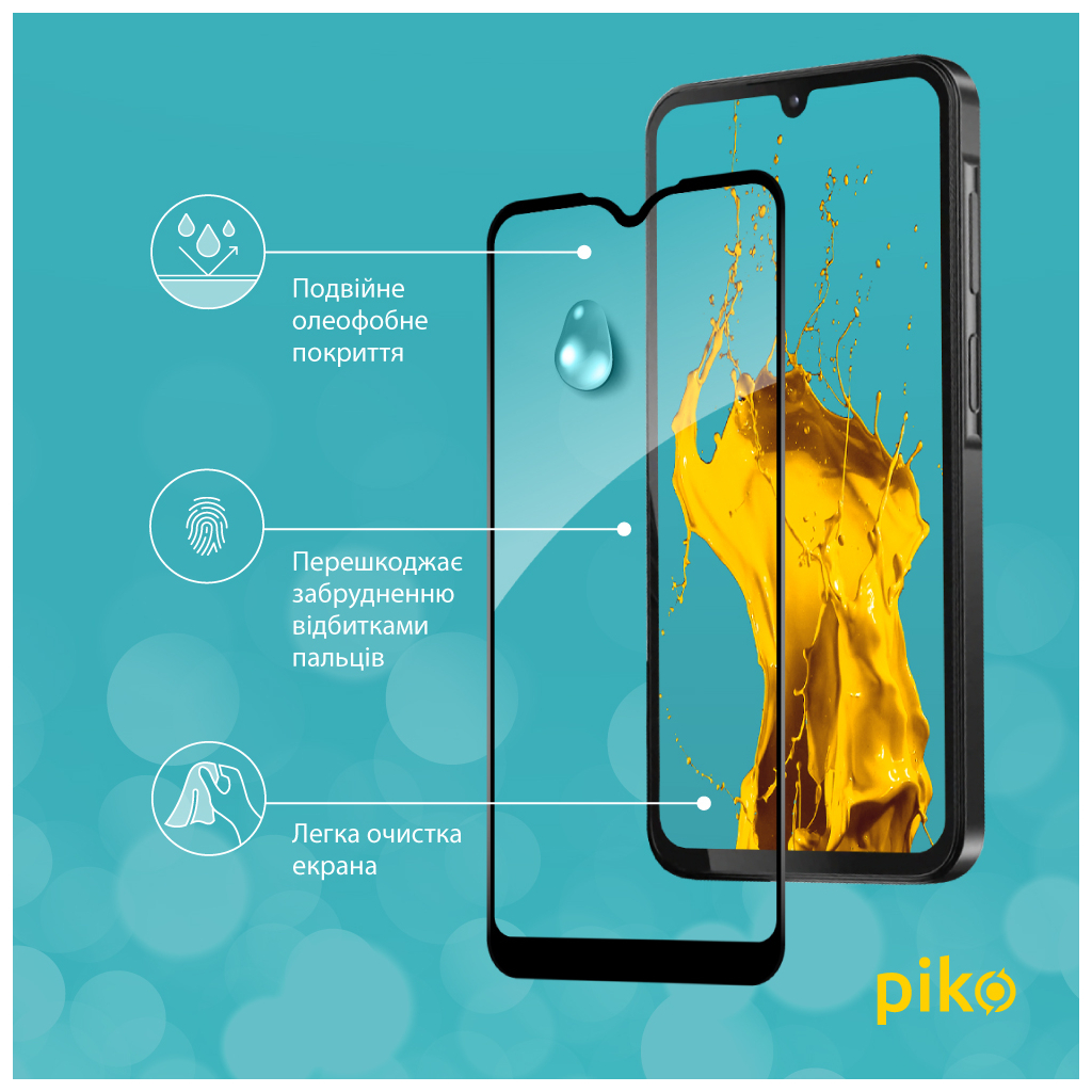 Скло захисне Piko Full Glue Samsung A15 Black (1283126583070) - зображення 4