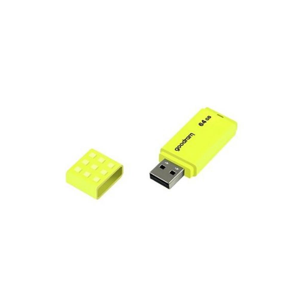 USB флеш накопичувач Goodram 64GB UME2 Yellow USB 2.0 (UME2-0640Y0R11) - зображення 2