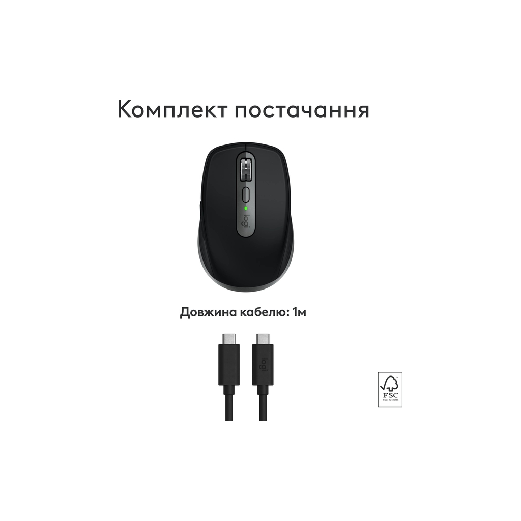 Мишка Logitech MX Anywhere 3S для MAC Wireless Space Grey (910-006947) - зображення 4