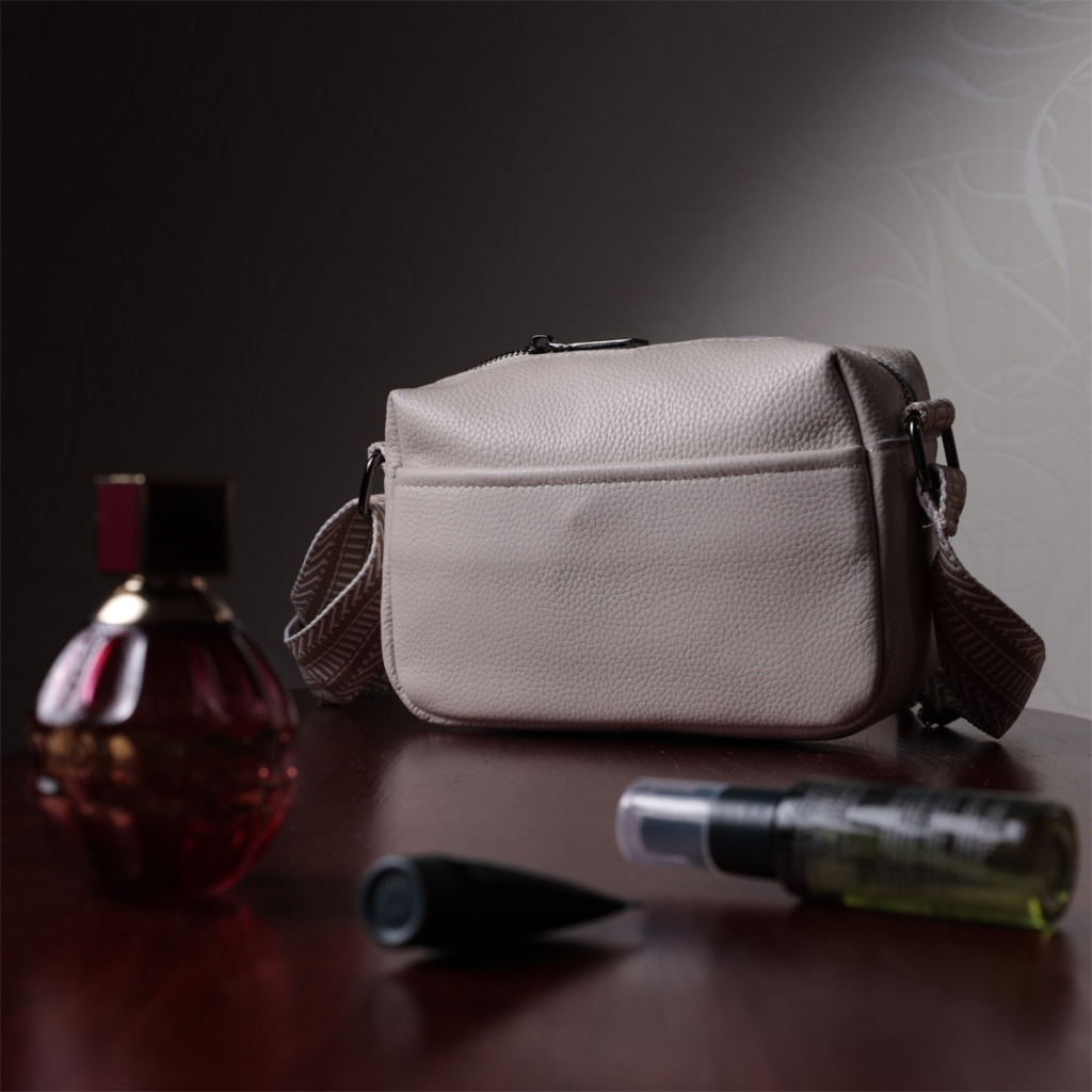 Сумка Vintage Жіноча на одне відділення з натуральної шкіри Біла (22602) - зображення 11